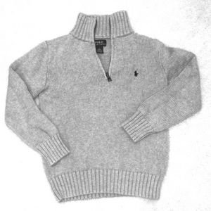 NWOTS Boys Ralph Lauren Polo Gray Sweater